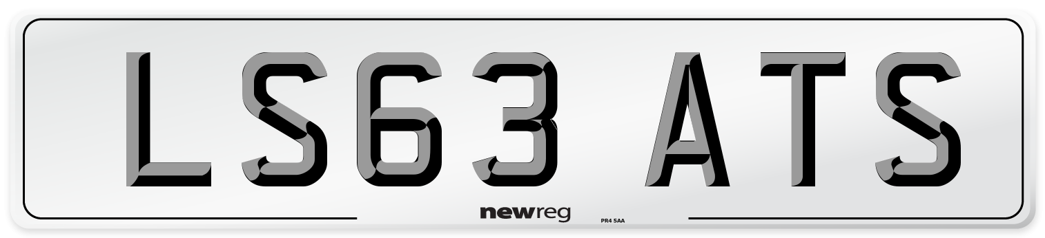 LS63 ATS Number Plate from New Reg